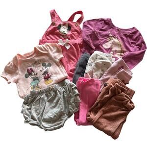 Girls Pink Minnie Mouse Matching Set - Disney-Inspired Kids Outfit